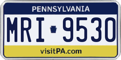 PA license plate MRI9530