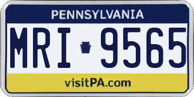 PA license plate MRI9565