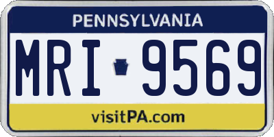 PA license plate MRI9569