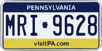 PA license plate MRI9628
