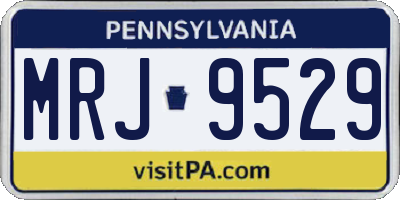 PA license plate MRJ9529