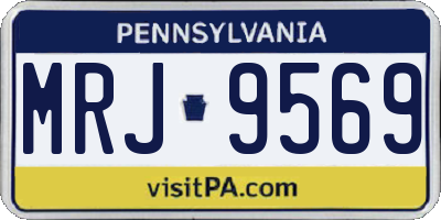 PA license plate MRJ9569