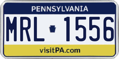 PA license plate MRL1556