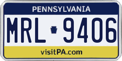 PA license plate MRL9406