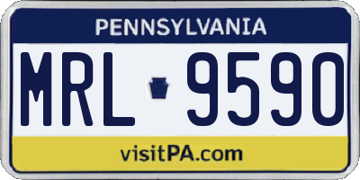 PA license plate MRL9590