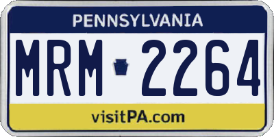PA license plate MRM2264