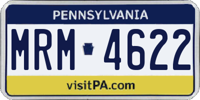 PA license plate MRM4622