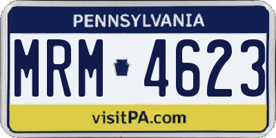 PA license plate MRM4623