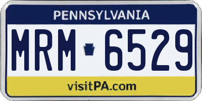 PA license plate MRM6529
