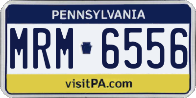PA license plate MRM6556