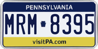 PA license plate MRM8395