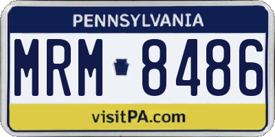 PA license plate MRM8486