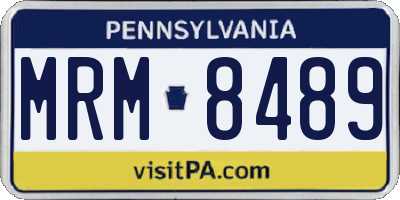 PA license plate MRM8489