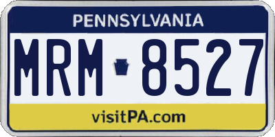 PA license plate MRM8527