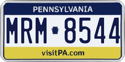 PA license plate MRM8544