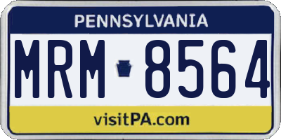 PA license plate MRM8564