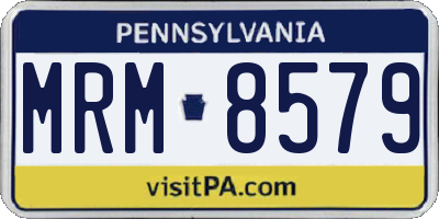 PA license plate MRM8579