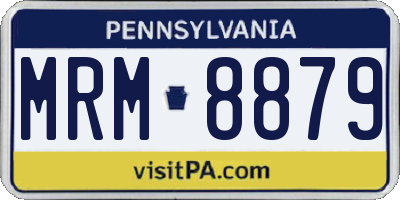 PA license plate MRM8879