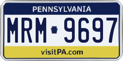 PA license plate MRM9697