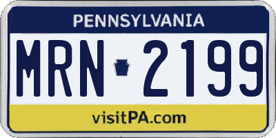 PA license plate MRN2199