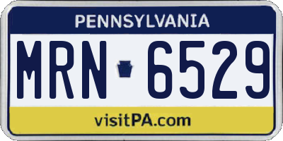 PA license plate MRN6529