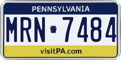 PA license plate MRN7484