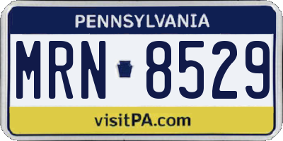 PA license plate MRN8529