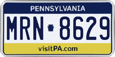 PA license plate MRN8629
