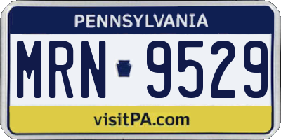 PA license plate MRN9529