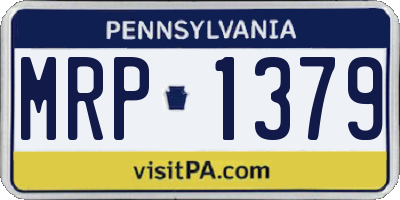 PA license plate MRP1379