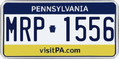 PA license plate MRP1556