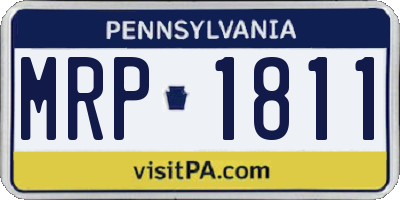 PA license plate MRP1811