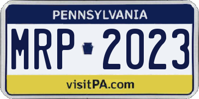 PA license plate MRP2023