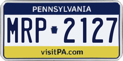 PA license plate MRP2127