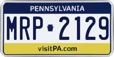 PA license plate MRP2129