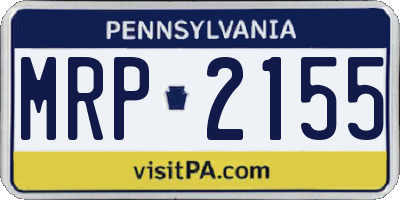PA license plate MRP2155