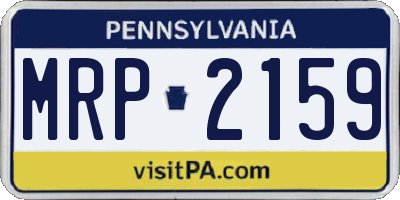 PA license plate MRP2159