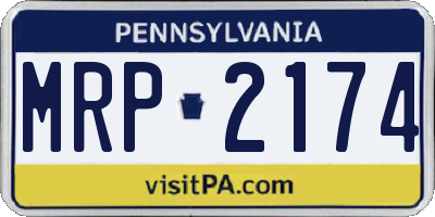 PA license plate MRP2174
