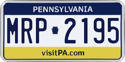 PA license plate MRP2195