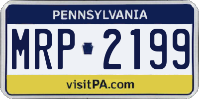 PA license plate MRP2199
