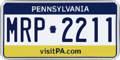 PA license plate MRP2211