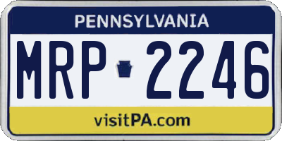 PA license plate MRP2246