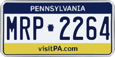PA license plate MRP2264