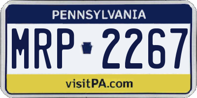 PA license plate MRP2267