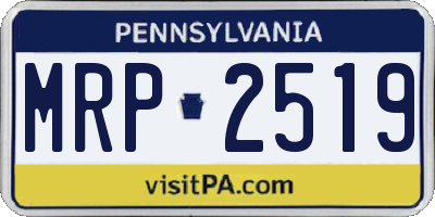PA license plate MRP2519