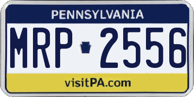 PA license plate MRP2556
