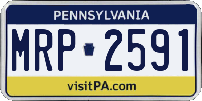 PA license plate MRP2591