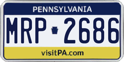 PA license plate MRP2686