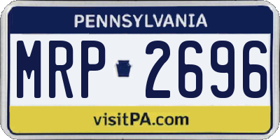 PA license plate MRP2696