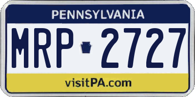 PA license plate MRP2727
